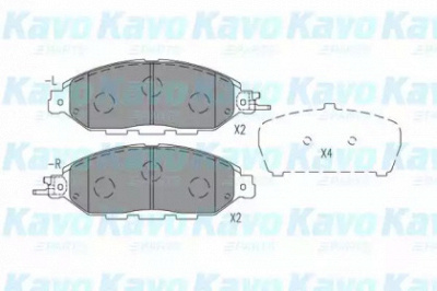 KAVO PARTS kbp6623 -  Комплект тормозных колодок, дисковый тормоз